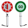 Robustt Dual-Sided STOP/GO handheld Sign - High Visibility LED, Battery Operated, Portable, and Lightweight Stop Sign for Traffic Management |