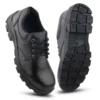 Fuel Spear SD Grain Leather Steel Toe Black Safety Shoes with PU Single Density Sole |