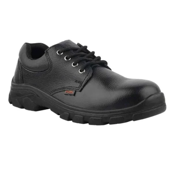 Fuel Spear SD Grain Leather Steel Toe Black Safety Shoes with PU Single Density Sole |