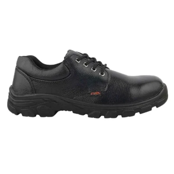 Fuel Spear SD Grain Leather Steel Toe Black Safety Shoes with PU Single Density Sole |