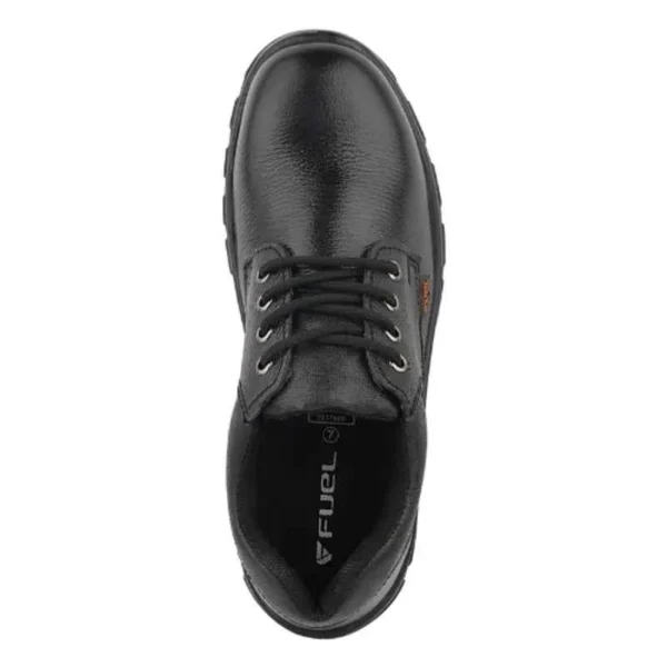 Fuel Spear SD Grain Leather Steel Toe Black Safety Shoes with PU Single Density Sole |