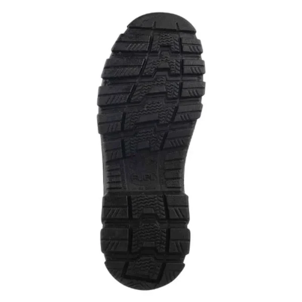 Fuel Spear SD Grain Leather Steel Toe Black Safety Shoes with PU Single Density Sole |