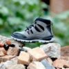 5 Allen Cooper AC 1157 Leather Antistatic Steel Toe Grey & Black Work Safety Shoes |