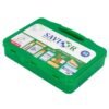 SAVIOR First Aid Kit (with all the items inside) Green Box- 63 Pieces, Model : AKMA I