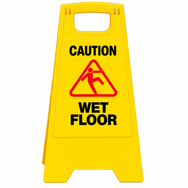 Mrinmoyee Yellow Plastic Wet Floor Caution Board C0013 |