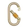 77 Steel Carabiner Hook Gate Opening: 18 mm, Tensile Strength: 25 Kn - Golden (PN 112)' (Alloy Steel, Steel Screw Locking Karabiner) |