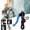 Grip Descender Advanced Climbing Gear for Safe Vertical Descents with Steel Quarter Turn Locking Karabiner | Durable, Lightweight | Ideal for Climbing, Caving & Rescue Mission |